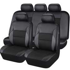Leather Seat Covers Breathable Air Mesh Car Seat Cover Full Set Super 5mm Spo...