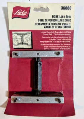 Lisle 36880 Dual Overhead Cam (DOHC) Lock Tool Locks Camshaft Sprockets 