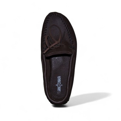 Minnetonka Moosehide Leather Driver Moc Loafers Men