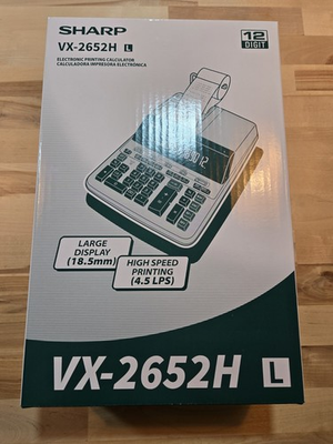 #ad #ad Sharp Compet VX 2652H 12 Digit Adding Machine Electronic Printing Calculator NEW $58.40