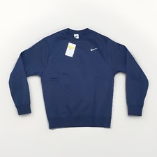 Nike Men  s Club Fleece Crewneck Sweatshirt Navy Blue Pullover Small CJ1614-419