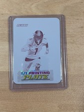 Devin Carter 2025 Leaf Eclectic Football Signature Series 1/1 Printing Plate