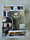 JACK LAMBERT PITTSBURGH STEELERS NFL FUNKO POP #217 w/ PROTECTOR