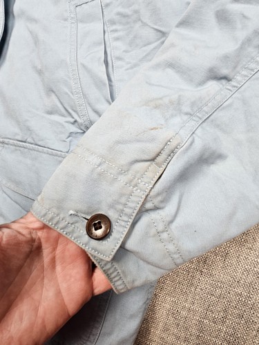 LL Bean Jacket Womens Large Blue Corduroy Collar Thinsulate Quilted Barn Coat - Picture 7 of 11