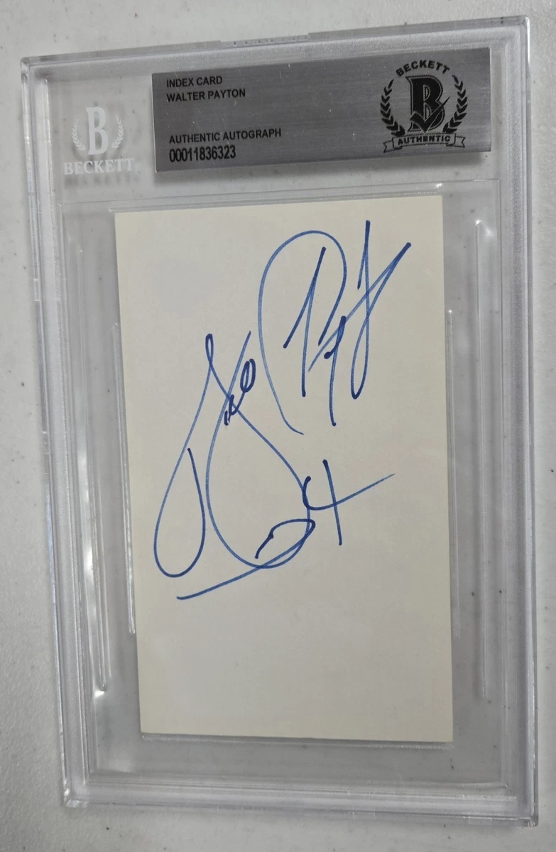 Ballon De Football NFL Signé Walter Payton (Chicago Bears) - Certificat D'authenticité Beckett