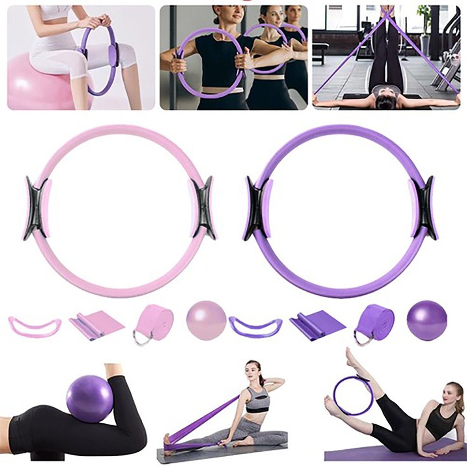 Pilates Ring Essentials Kit für Frauen Trainingsgeräte Yoga Ball Set für Zuhause