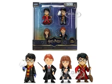 SET OF 4 DIECAST FIGURES "HARRY POTTER" METALFIGS BY JADA 36698