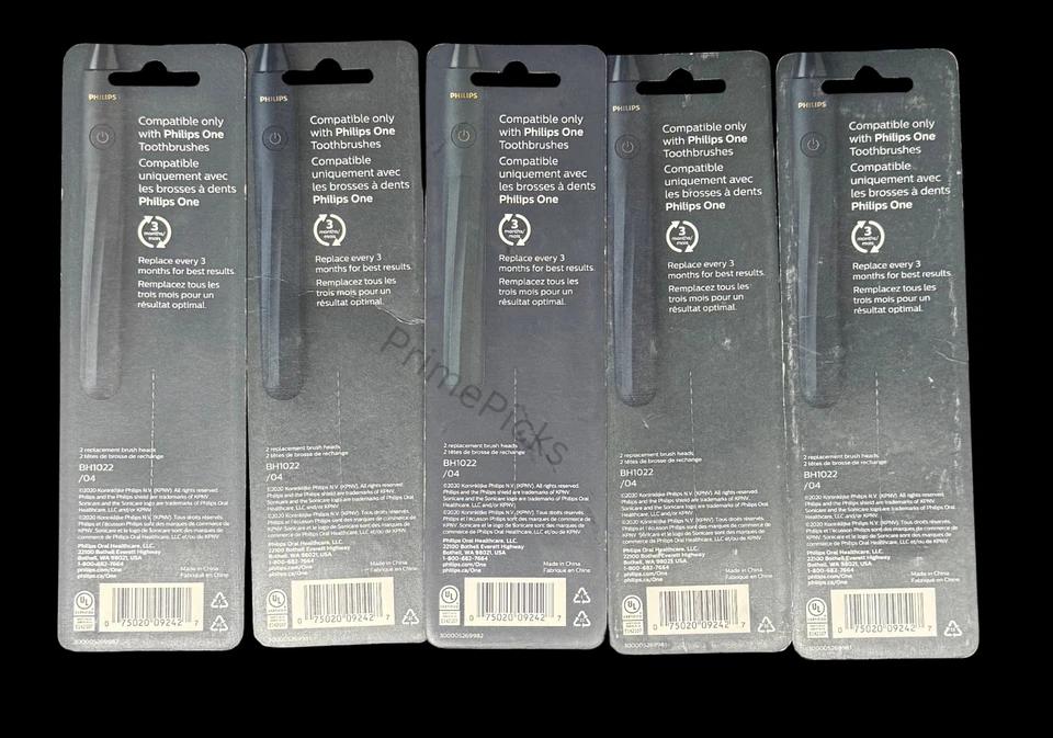 🪥 Cabezales de cepillo de repuesto Philips One by Sonicare (lote de 5 paquetes, 10 en total) 💙 Foto 2 de 3