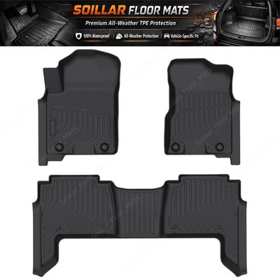 For 2020 2021 2022 2023 2024 Nissan Armada Infiniti QX80 TPE Floor Mats Liners 