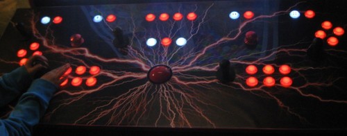 Custom built MAME (tm) Bar-top style Arcade cabinet You add computer & games - Picture 9 of 10