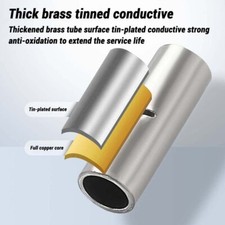 Insulated Straight Butt Connectors Electrical Crimp Terminals Wire Cable