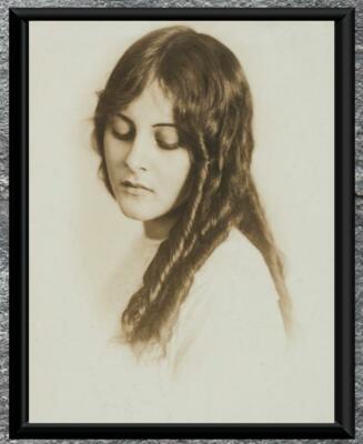 Antique Photo .. Photo Print 5x7 Victorian Woman With Long Hair .. Antique Photo .. Photo Print 5x7 Victorian Woman With Long Hair ..