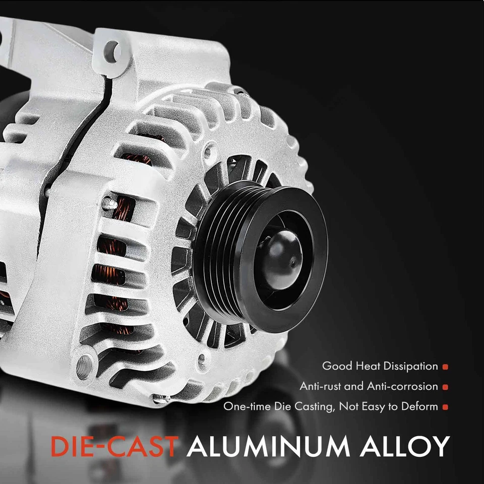 Alternador nuevo para Pontiac Bonneville 2001-2003 3,8 L 125A 12 V CW polea de 6 ranuras Foto 4 de 4