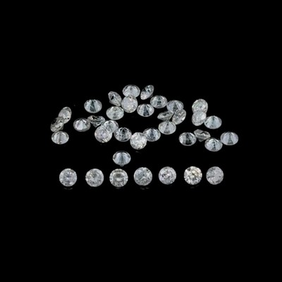 Diamonds Natural 37 pcs Round 1.80mm Brilliant Full Cut SI-I Clarity GHI Color L
