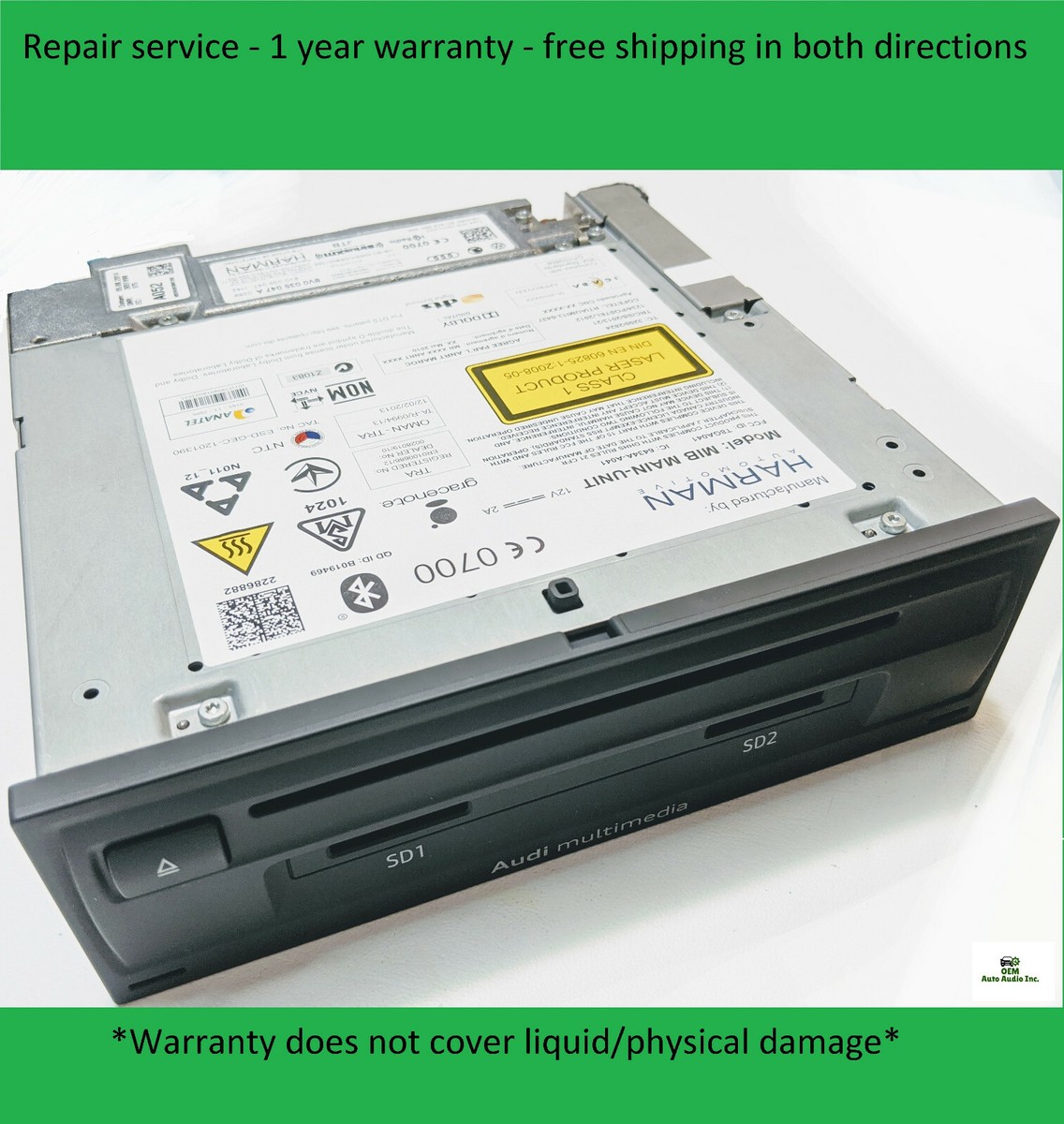 8V0035047 8V0035038 Audi A3 MIB repair service - 1 year warranty