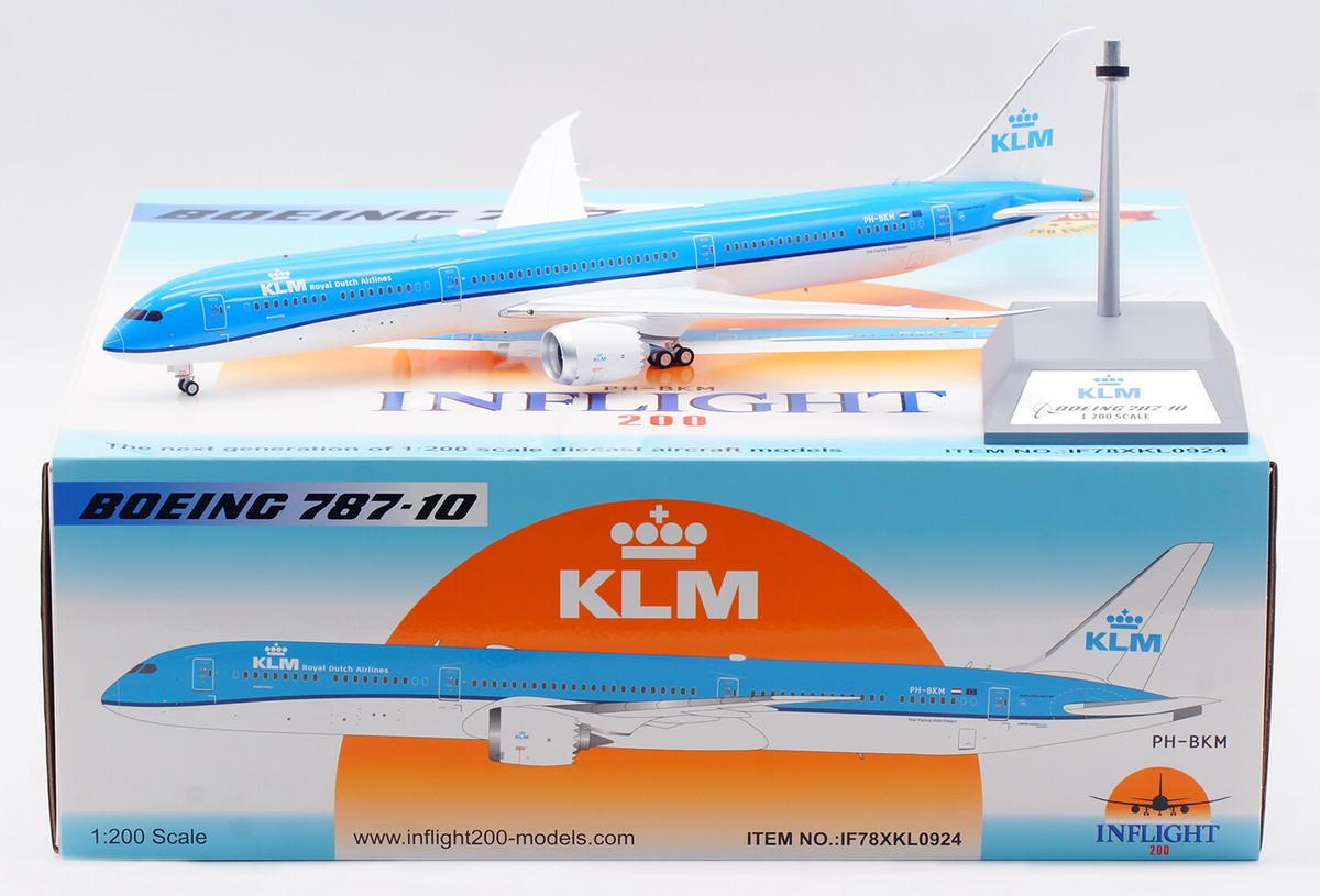 Inflight 1:200 KLMオランダ航空 B787-10 PH-BKM InFlight200 747-200(SUD) KLMオランダ航空 PH-BUO 1/200