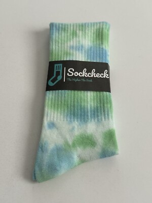 Tie-dye Green Color Crew Socks for Women Fun Socks Funky Socks Novelty Socks