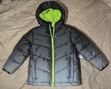 Members Mark Boy's "Cozy Puffer" Coat Jacket Warm Fleece Lined Full Zipp Size 4