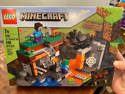 LEGO 21166 Minecraft The Abandoned Mine Set 248 Pcs Spider Slime Block Zombie