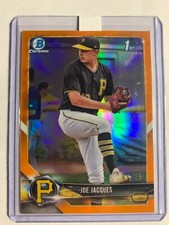 2018 1st Bowman Draft Chrome Orange Refractor #D /25 Joe Jacques #BDC-24 SSP