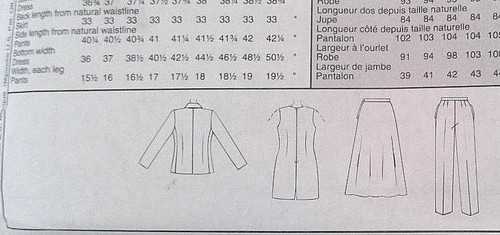 Vestido, Falda y Pantalones Forrados Chaqueta Forrada McCall's Patrón 8417 Misses Talla B 1996 - Imagen 4 de 9