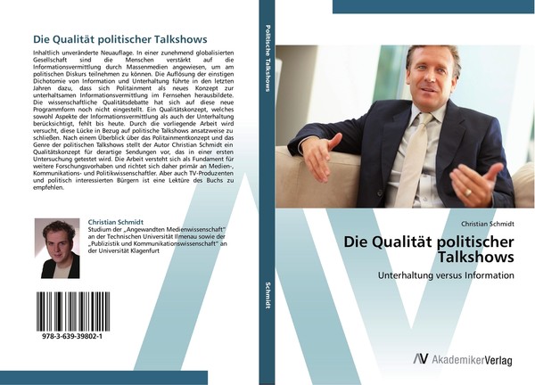 Die QualitäT Politischer Talkshows | Buch | 9783639398021-image