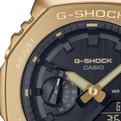 CASIO G-SHOCK GM-2100G-1A9JF Gold Black Men's Watch METAL COVERED