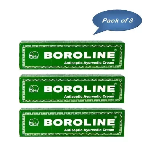 3 X BOROLINE 20g, Ayurvedic Cream, pack of 3 Tube Free Shipping Worldwide - Picture 1 of 2