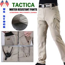 Men Tactical Cargo Pants Soldier Straight-fit Work Combat Trousers Outdoor New1