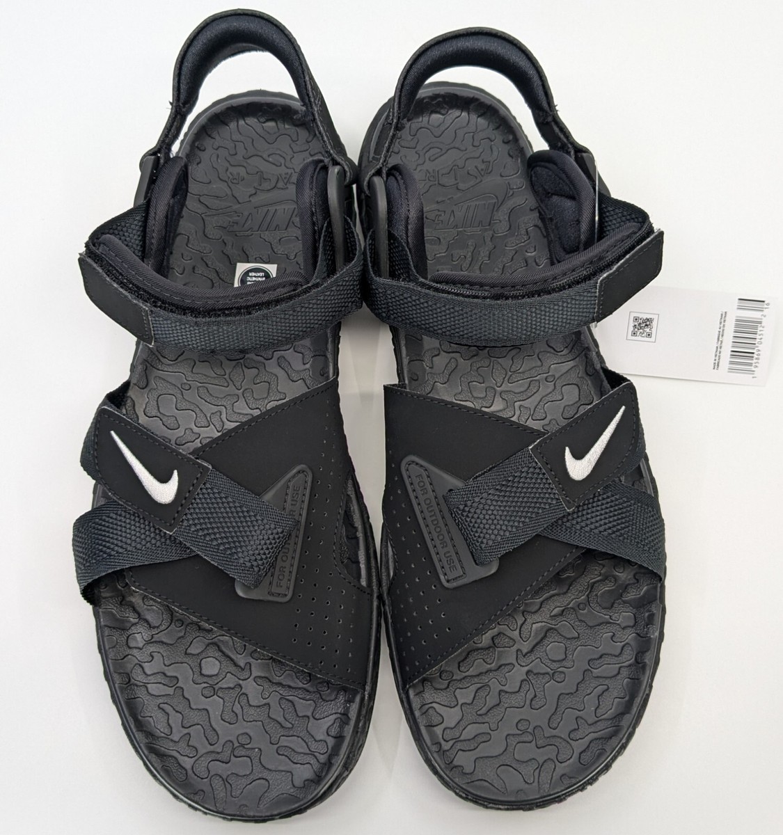 ★ Nike★ ACG Air Deschutes M Black and Thrust Grey Fog DO8 Nike ACG Air Deschutz+ Strap Sandals Outdoor Black Gray Fog