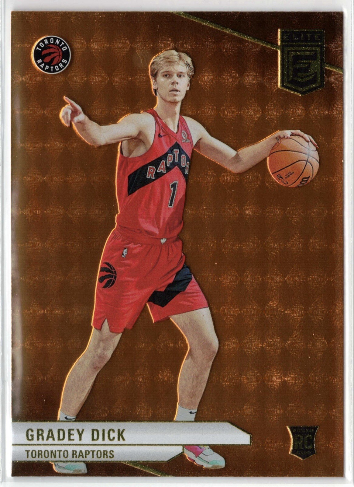 2023-24 Donruss Elite Gradey Dick Orange Rookie RC #202 Toronto Raptors