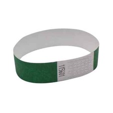 Image of Announce Wrist Band 19mm Green (Pack of 1000) AA01834