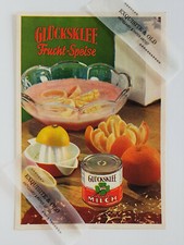 Gl&uuml;cksklee Frucht-Speise Milch Dose Holsteiner K&uuml;he Werbung Reklame Rezept