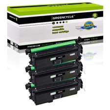 3PK CE260A Black Toner for HP Color LaserJet Enterprise CP4025dn CP4520 CP4525xh