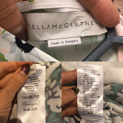Stella McCartney £900 Incredible Cut Sensational Print Floral Swing Hem Dress 40 - 第 11/12 張圖片