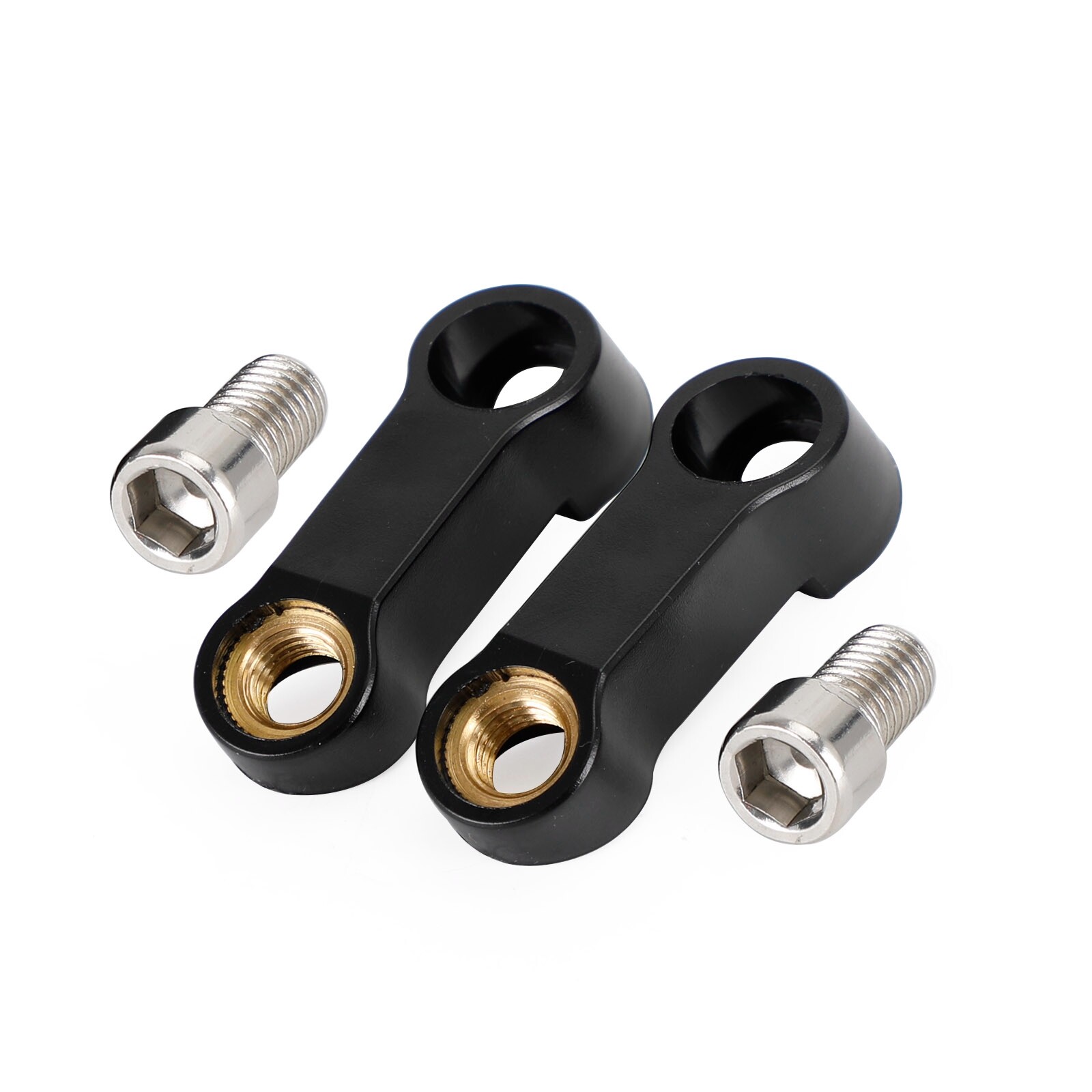 10mmx1.5 Motorcycle Mirror Riser Extender Adapter Mounts Arm Right-hand Pair US