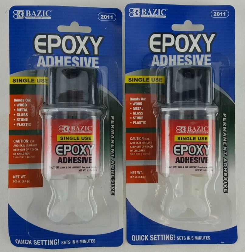 2 TUBES 2 PART EPOXY ADHESIVE GLUE SETS IN 5 MINUTES WOOD METAL GLASS STONE  ETC