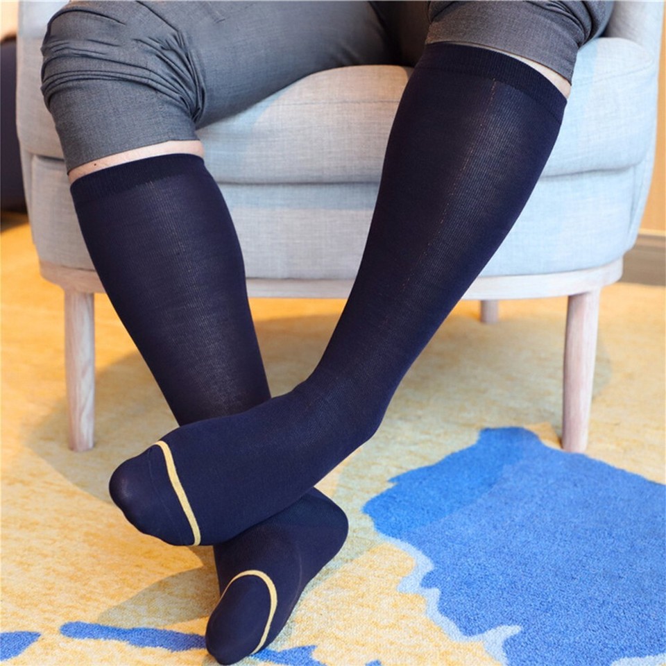 Men's Stockings Men's Socks Silk Sheer Socks Bright Formal Wear Male