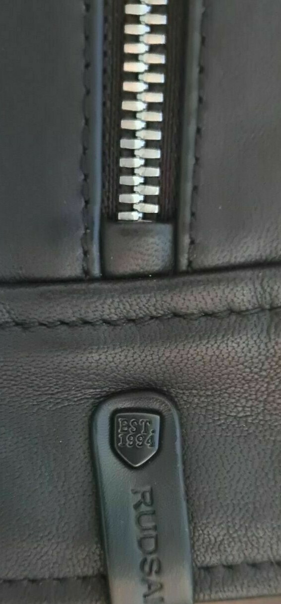 Rudsak Black soft lambs Leather Jacket Size S 8/10 BNWT & protectors RRP £600 image 4