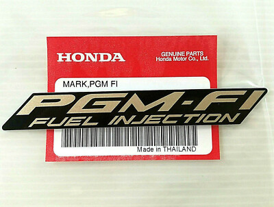 ORIGINAL Honda PGM FI FUEL INJECTION-11cm-Aufkleber-GOLD/SCHWARZ-Sticker-Logo