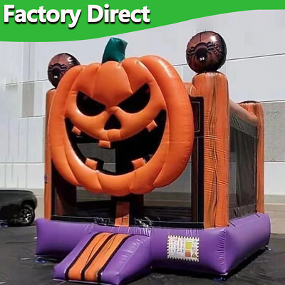 Halloween Pumpkin Bounce House Outdoor Inflatable Jumping Bouncy Castle Blow