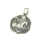Genuine Sterling Silver Pendant Saint George Hallmarked Solid 925 Handmade