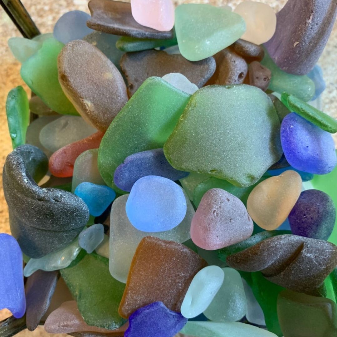 Mixed Sizes of Sea Glass Jewelry Sea Glass Ocean Glass Tumbled Beach