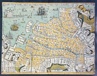 1801 Kinbei Tadamasa Antique Map of Nagasaki & Port Japan Nagasaki Zu