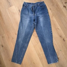 Vintage 80s High Waist Tapered Gitano Denim Jeans Womens Sz 12 30 Blue Med Wash