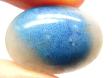 IP11 Natural Blue Trolleite 21.58ct 25x18x7mm bicolor tricolor free form Brazil