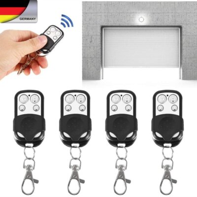 433MHz Universal Fernbedienung Funk Garagentor Alarm Handsender+4X Fernbedienung