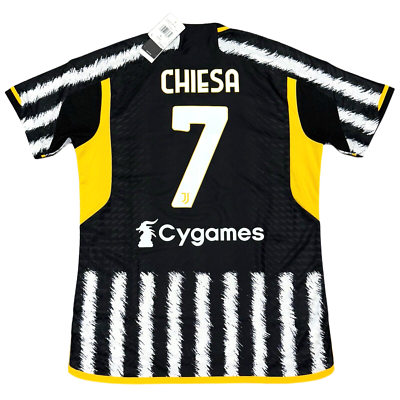 ウェア 2023-24 Juventus  Shirt 2023/24 Juventus Authentic Home Jersey #7 Chiesa Large Player