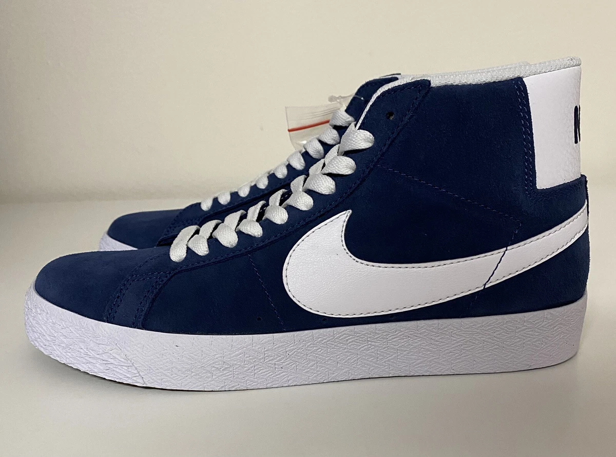 Nike SB Zoom Blazer Mid Blue White Mens Sz 7/ Women's Sz 8.5 Skate