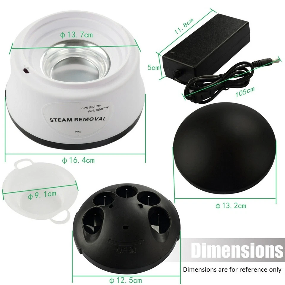 Herramientas eléctricas portátiles para vapor de uñas de uso doméstico removedor de esmalte de uñas gel UV uñas Foto 4 de 4